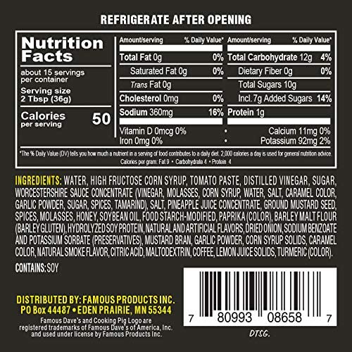 Miniatura 7 de Famous Dave's Paquete variado de barbacoa con Devil's Spit, Sweet & Zesty and Rich & Sassy, Grill, Smoke, Bake, 20 onzas, paquete de 3 unidades