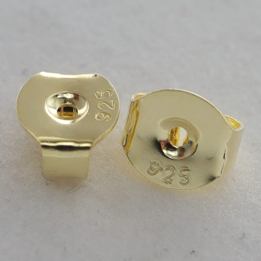 24 Chiusure Per Orecchini A Farfalla - Anallergiche, 5x5.5mm | Per Borchie E Ganci - Foto 12