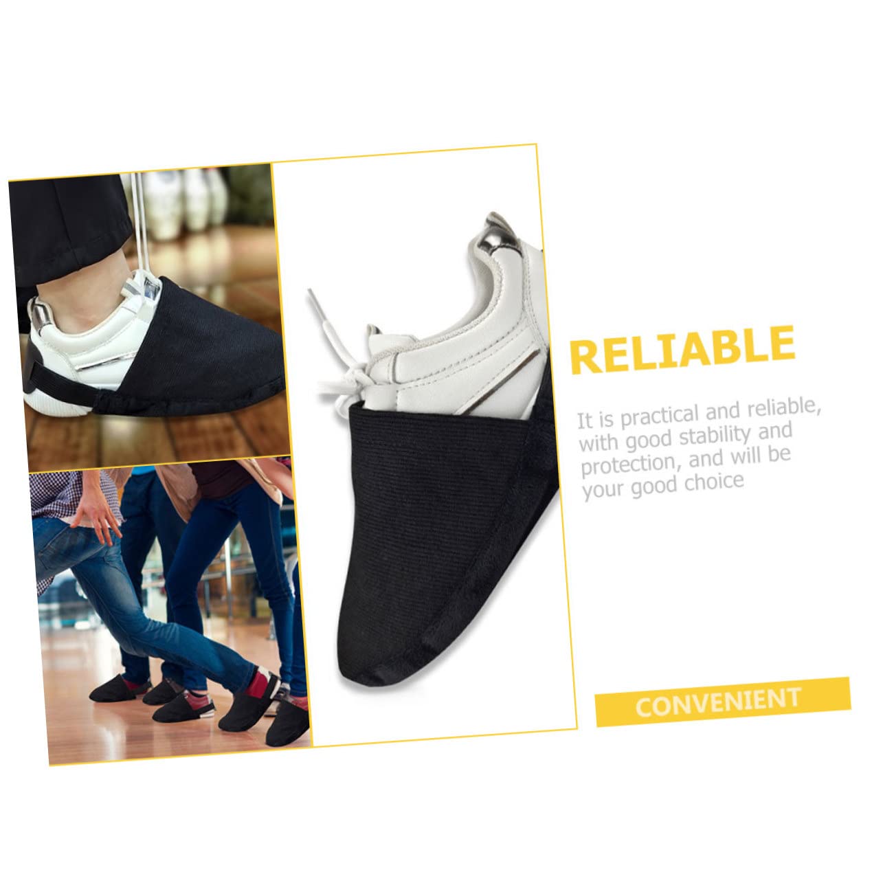 VANZACK 5pairs Bowling Shoe Sliding Mat for Easy Use Non- Overshoes for Men Women Shoe Accessories for Enhanced Performance