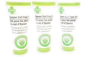 Epsom Salt Foot Gel for Swollen Achy Feet