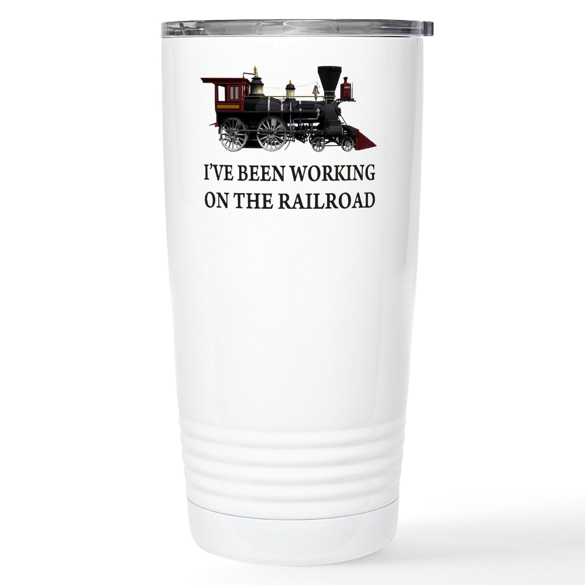 CafePress I've Been Working On The Railroad Stainless Steel 20 oz. Insulated Stainless Steel Coffee Tumbler
