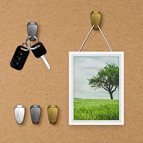 Boxob 12Pcs Cubicle Hooks For Fabric Walls, Metal Cubicle Hooks Fabric Panel Wall Hooks With Storage Case Push Pin Hangers For Hanging Picture Photo Frame Clock Key Chain (3 Colors) #TOP6