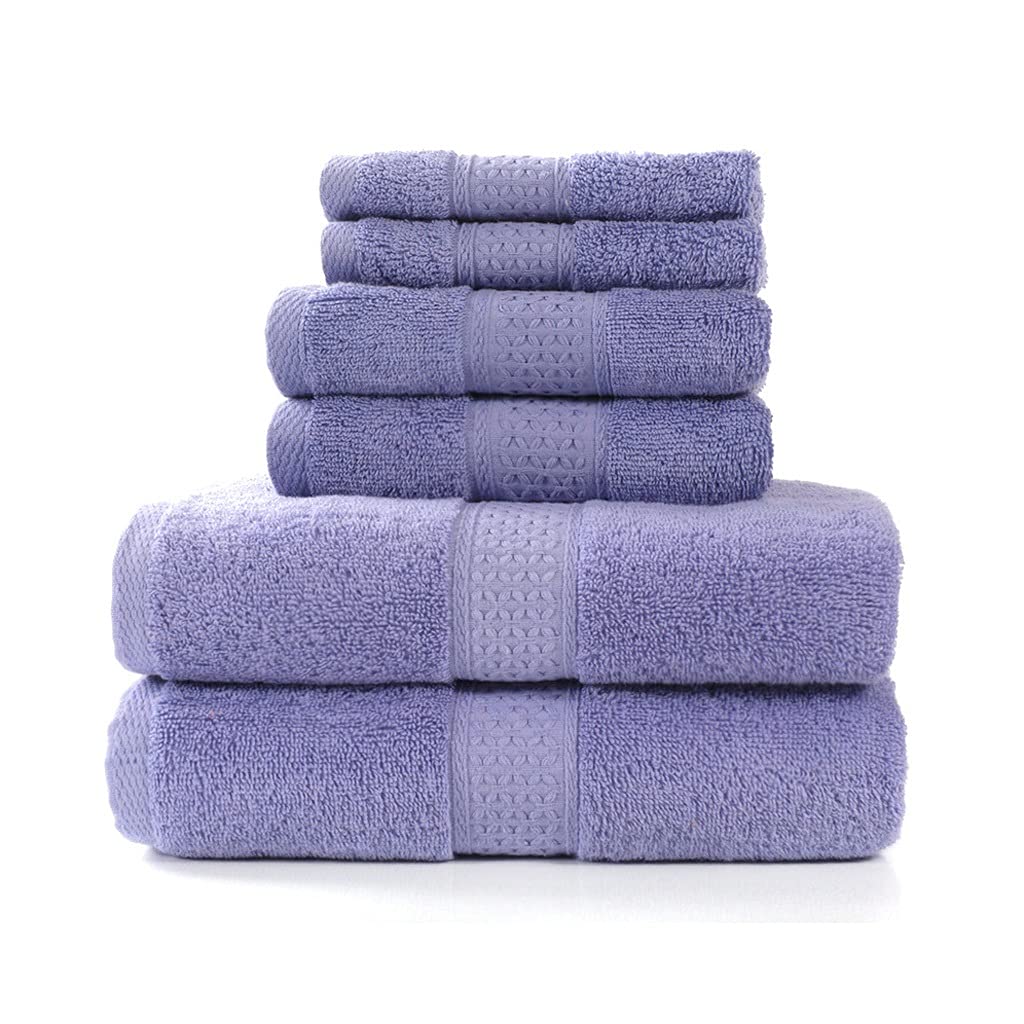 Bath Towel Set 2 Large Bath Towels 2 Hand Towels 2 Washcloths Hotel Soft Cotton Highly Absorbent Bathroom