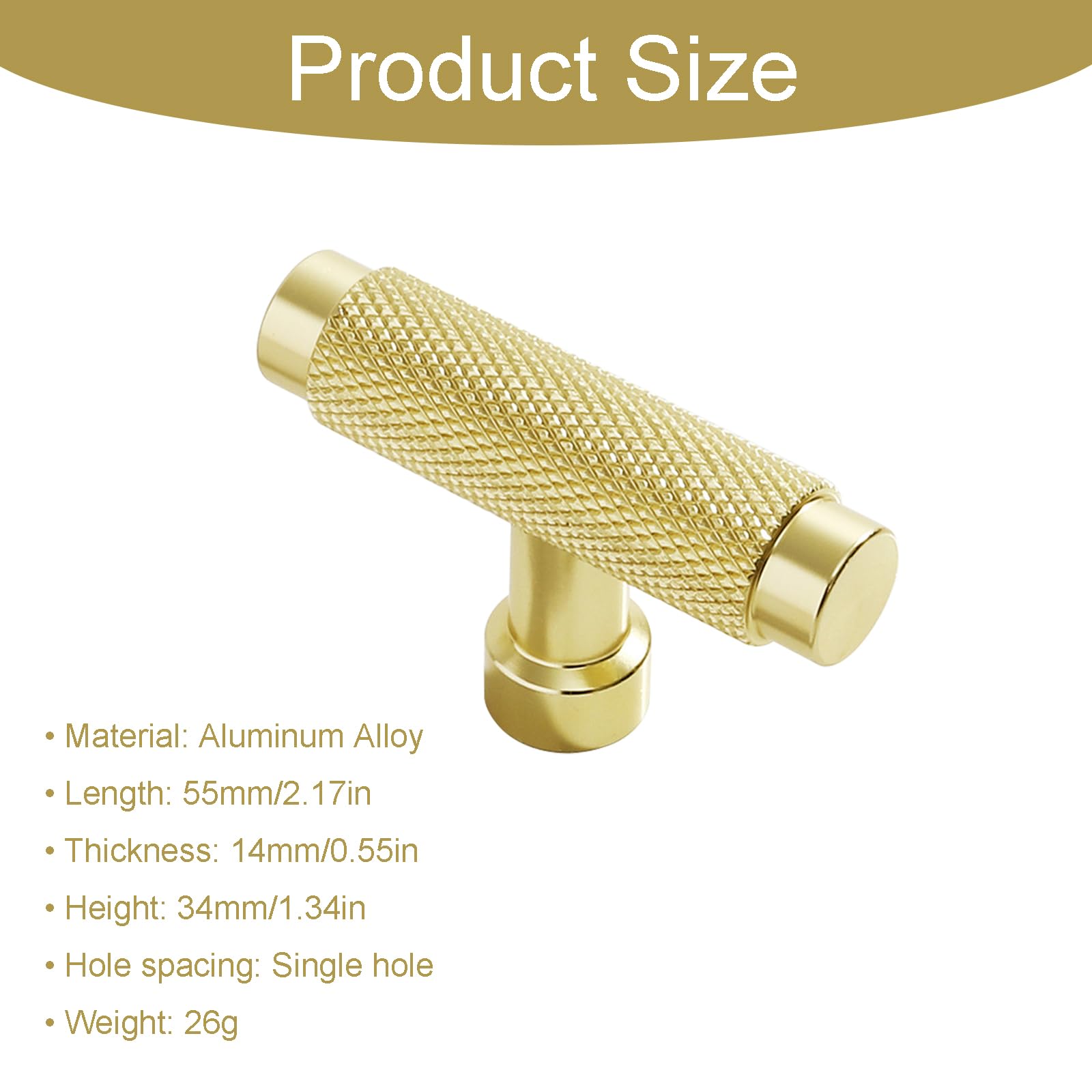 Gkhlg 10 Pack Gold Cabinet Handles Drawer Knobs Classic Elegant Design Zinc Alloy Suitable for Modern Vintage Furniture Ideal for Cabinets Drawers Cupboards Doors Wardrobes Closets - Image 2