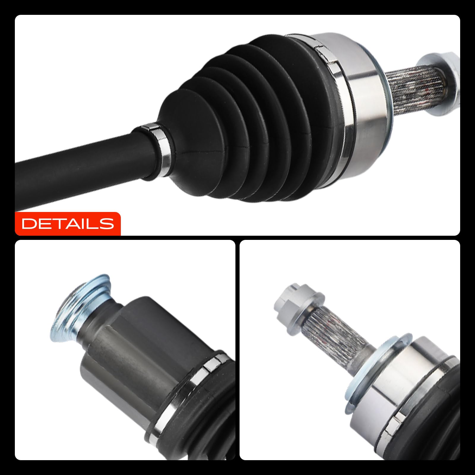 Frankberg Eje motriz Eje de transmisión Caja de cambios manual Eje delantero Derecha Compatible con CR-V II RD 2.2L 2005-2006 FR-V BE 2.2L 2005-2009 Replace# 44305SKNE00