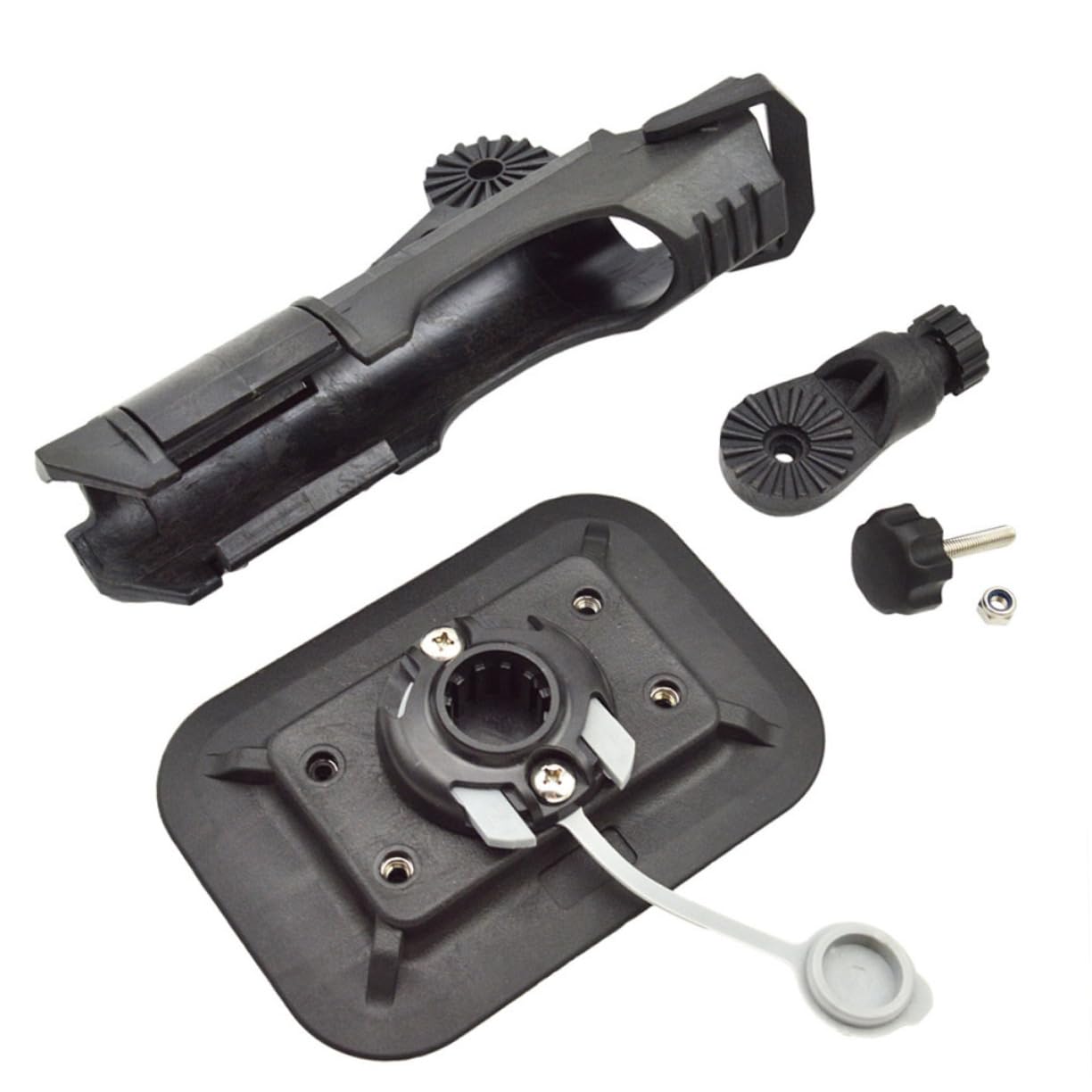 Gatuida Supporto la Yacht per Rimuovere Kayak da Installare Facile e Canna Pesca Rotante Nailon Nero Accessorio Pratico Barca