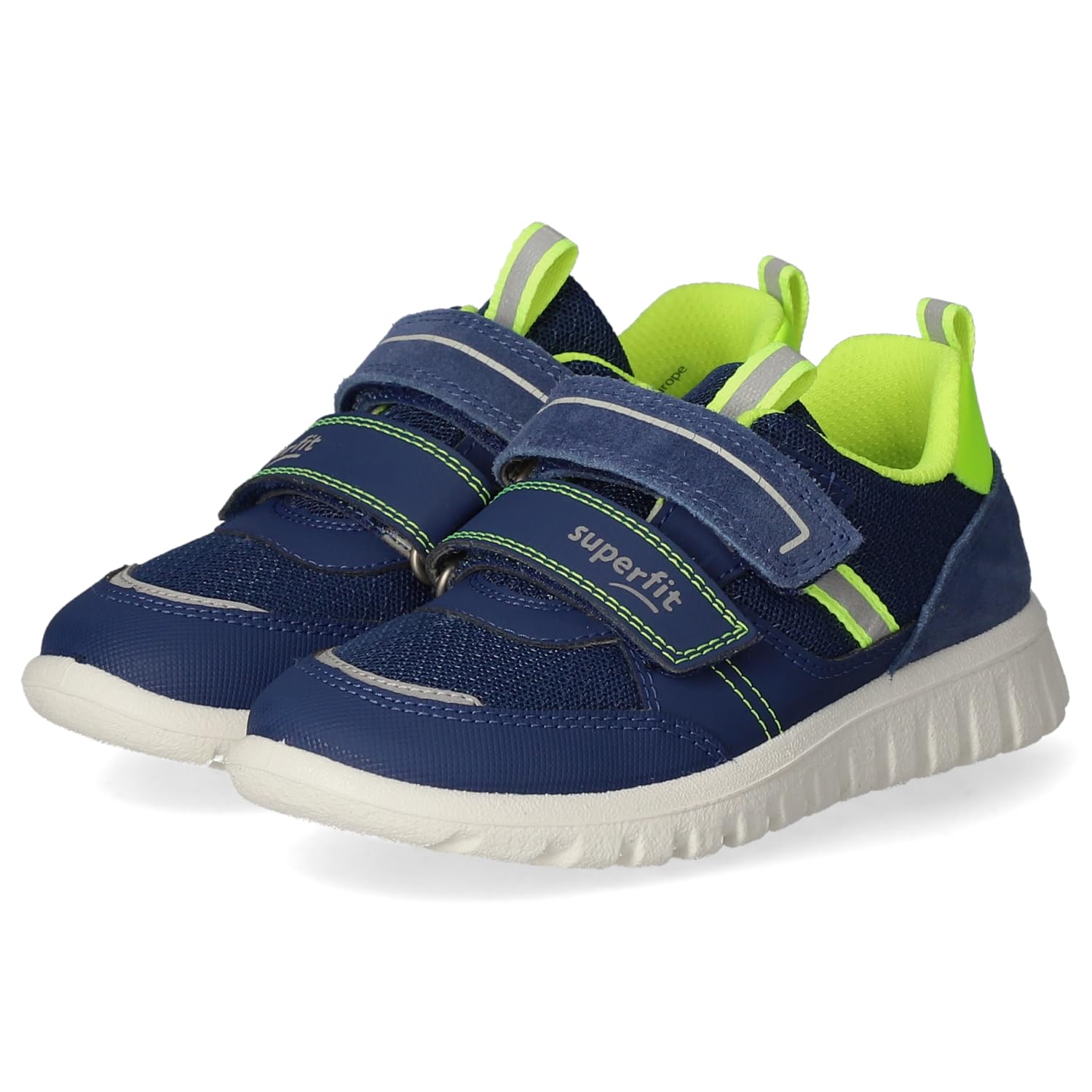 Superfit SPORT7 MINI 1-006203 Boys' Trainers, Blue/Yellow 8010, 4 UK Child