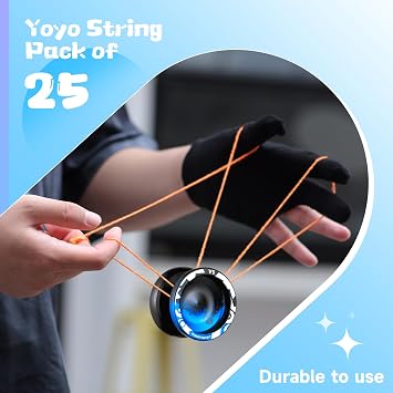 25 Pack Yoyo Strings - Professional Polyester Replacement Yo-yo Strings