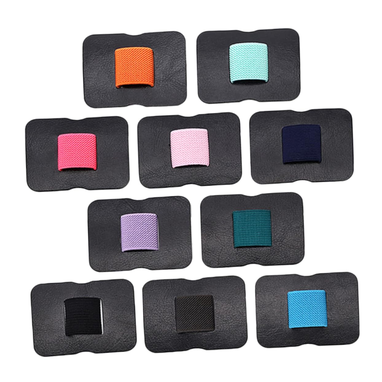 NUOBESTY 50stücke Selbstklebende Stift Und Kabelhalter Für Notizbuch Und Tablet Elastischer Pen Organizer Verschiedenen Farben Für Büro Und Schule