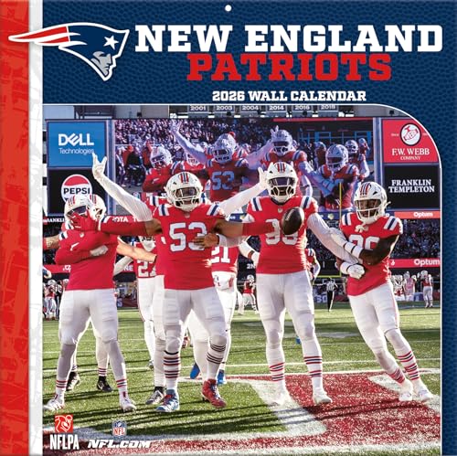 NFL Calendario de pared 2026 30 x 60 cm New England Patriots