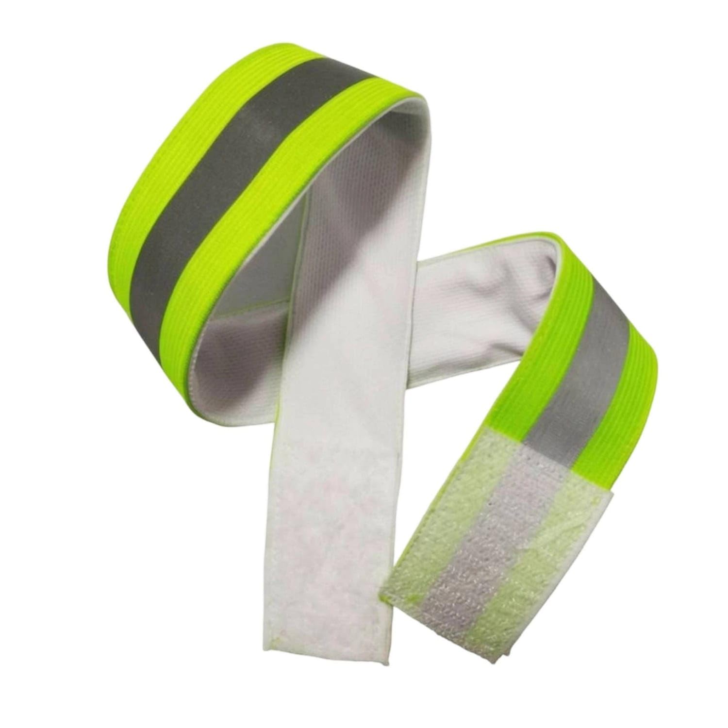 MYADDICTION Fluorescent Green Reflective Running Headband Stretchable Reflective Headband Sweat-Absorbing Sweatband Wraparound for Cycling, Fluorescent Green-image-13