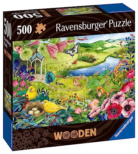 Puzzle en bois 500 pièces : Jardin de la nature Ravensburger France - vue 9