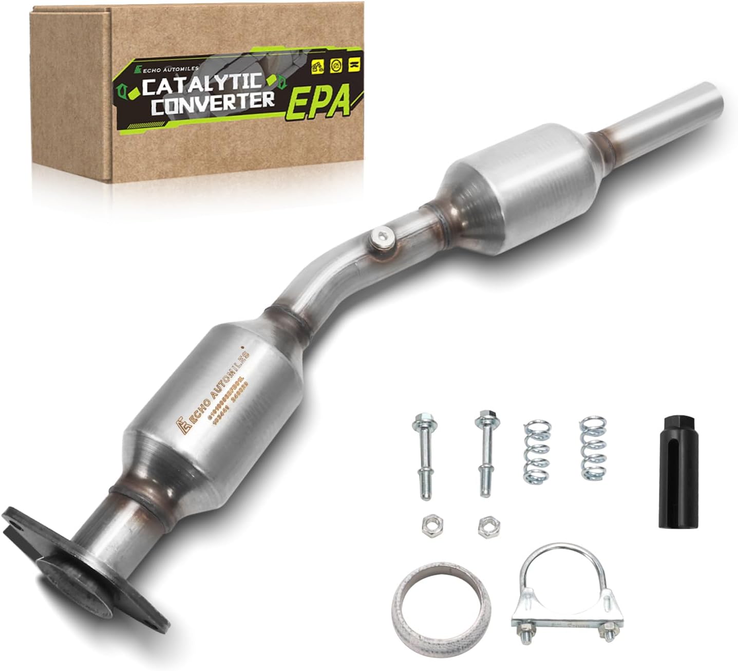 Amazon.com: FOMIUZY High Flow Front Catalytic Converter Kit Direct-Fit ...