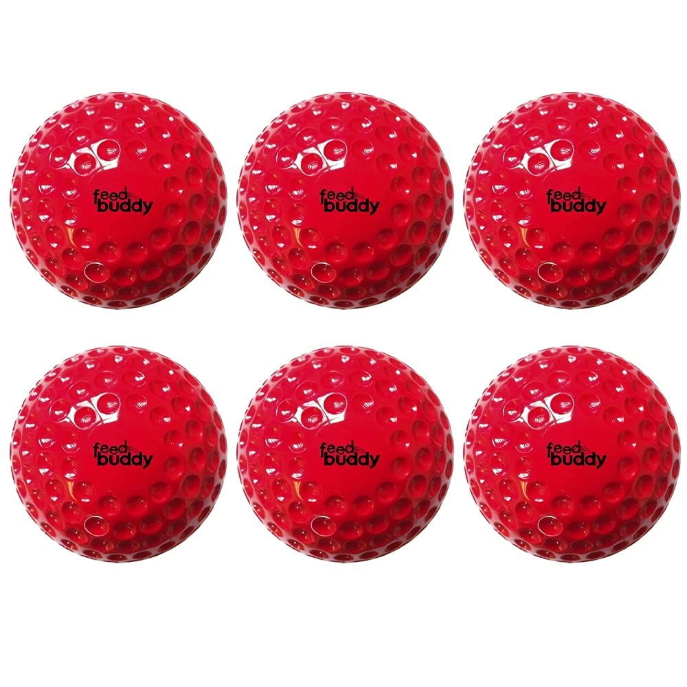 FEED BUDDY Balls (Pack of 6), Red