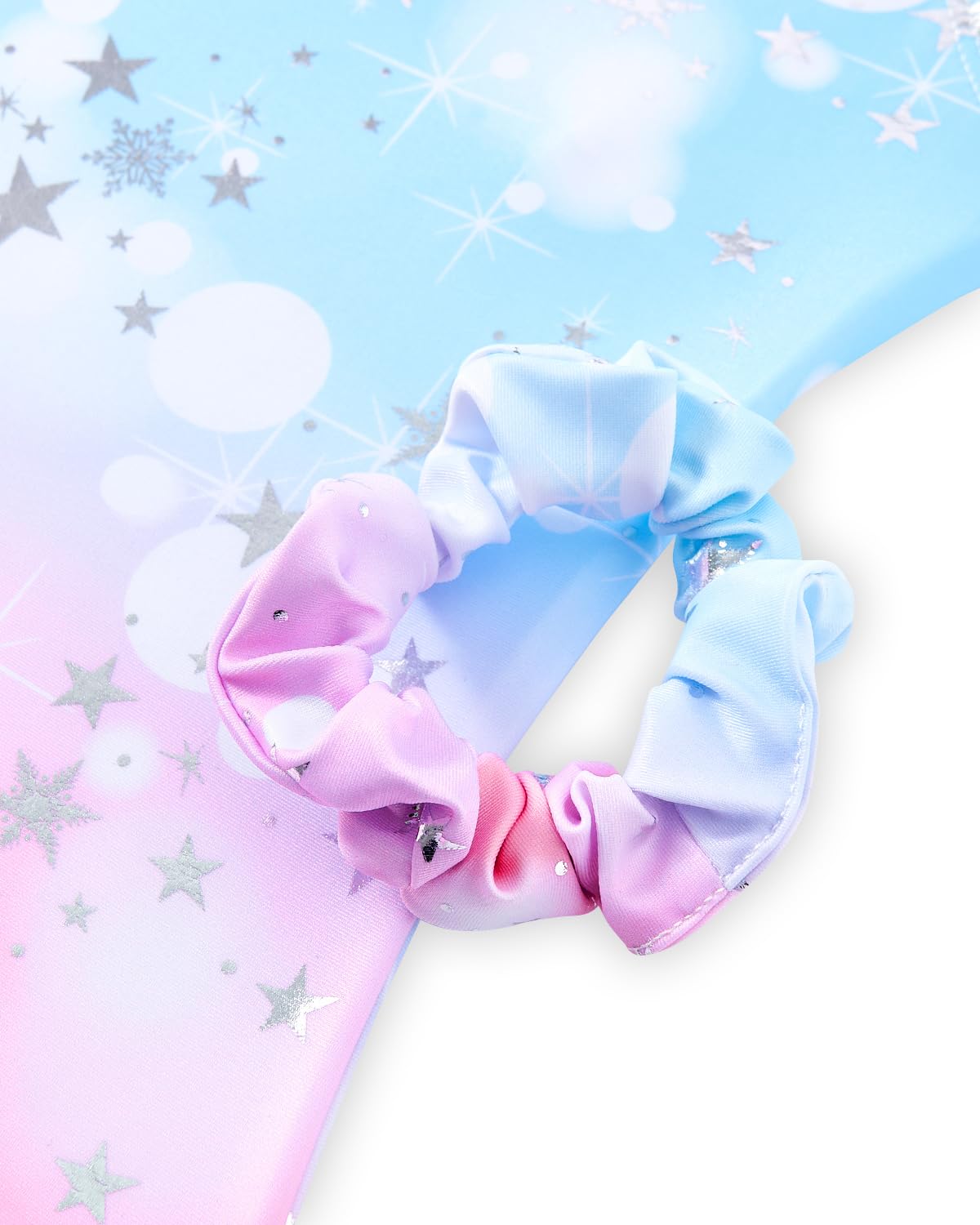 JiAmy Justaucorps Gymnastique Fille, Combinaison Sans Manches Dos Découpé avec Short et Serre-tête pour Enfants 3-12 Ans