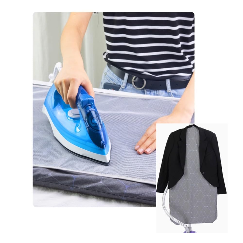 Tapis De Repassage Vertical Portatif – Suspendu à La Porte, 60x120 Cm, Résistant à La Chaleur