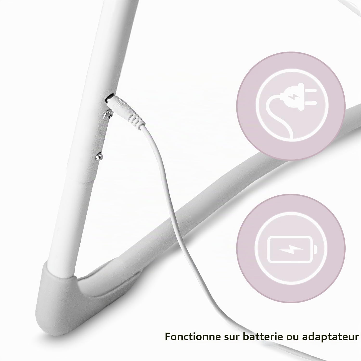 Balancelle MoMi LISS pour bébés jusqu'à 9 kg, pliable, à piles ou secteur avec câble USB, harnais 5 points, arche avec jouets, 6 mélodies, minuterie, 5 vitesses de balancement