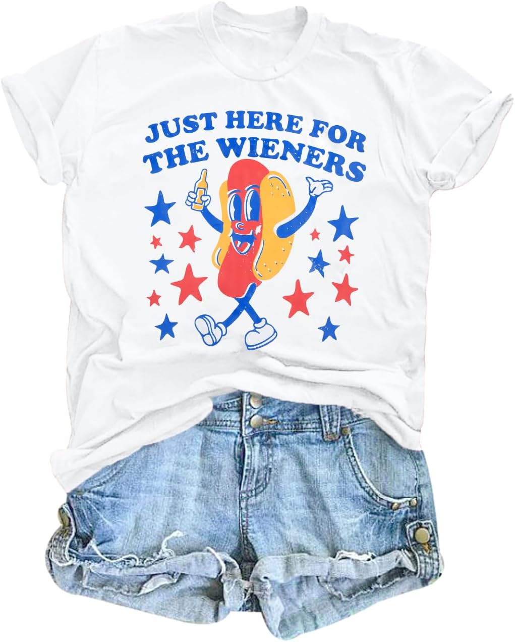 4th of July Shirt Women American Flag Shirt Independence Day Shirts Funny Patriontic Graphic Tee Tops