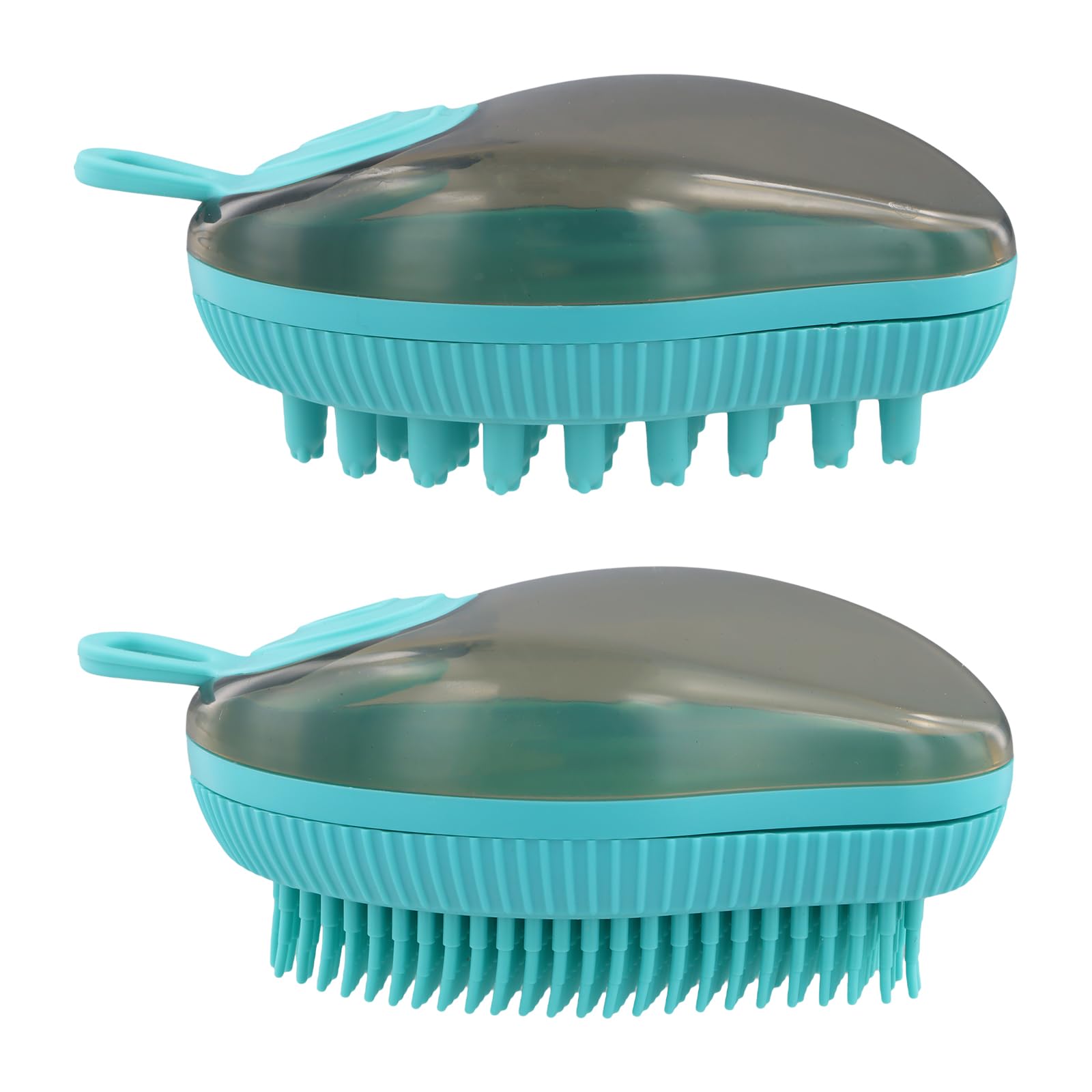 2 PCS Dog Shampoo Bath Brush & Cat Brush, Use Wet or Dry as Dog Grooming Brushes with Soap Dispenser - Image 2