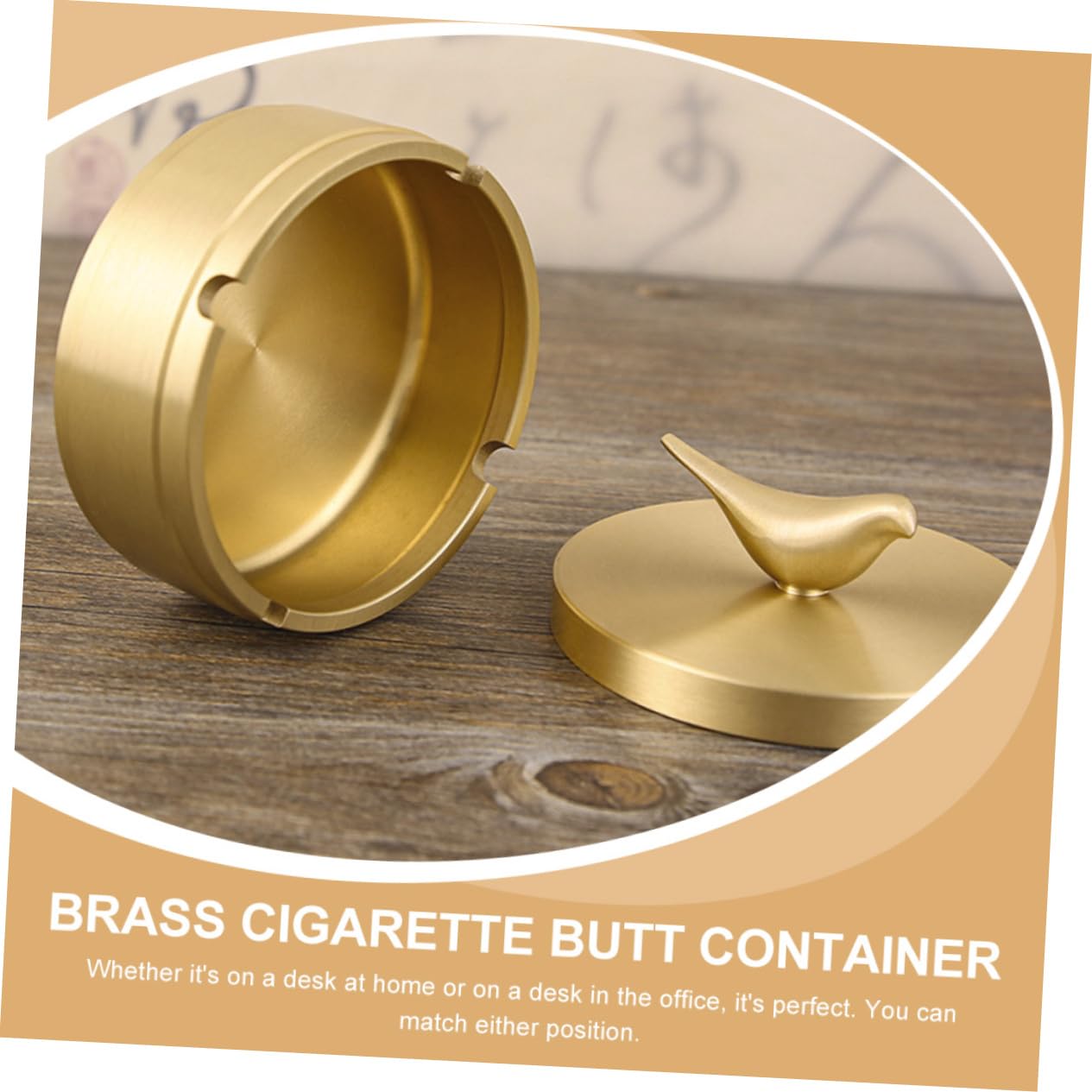 Scatola portaoggetti in ottone for uso domestico con coperchio: elegante confezione regalo for l'organizzazione domestica