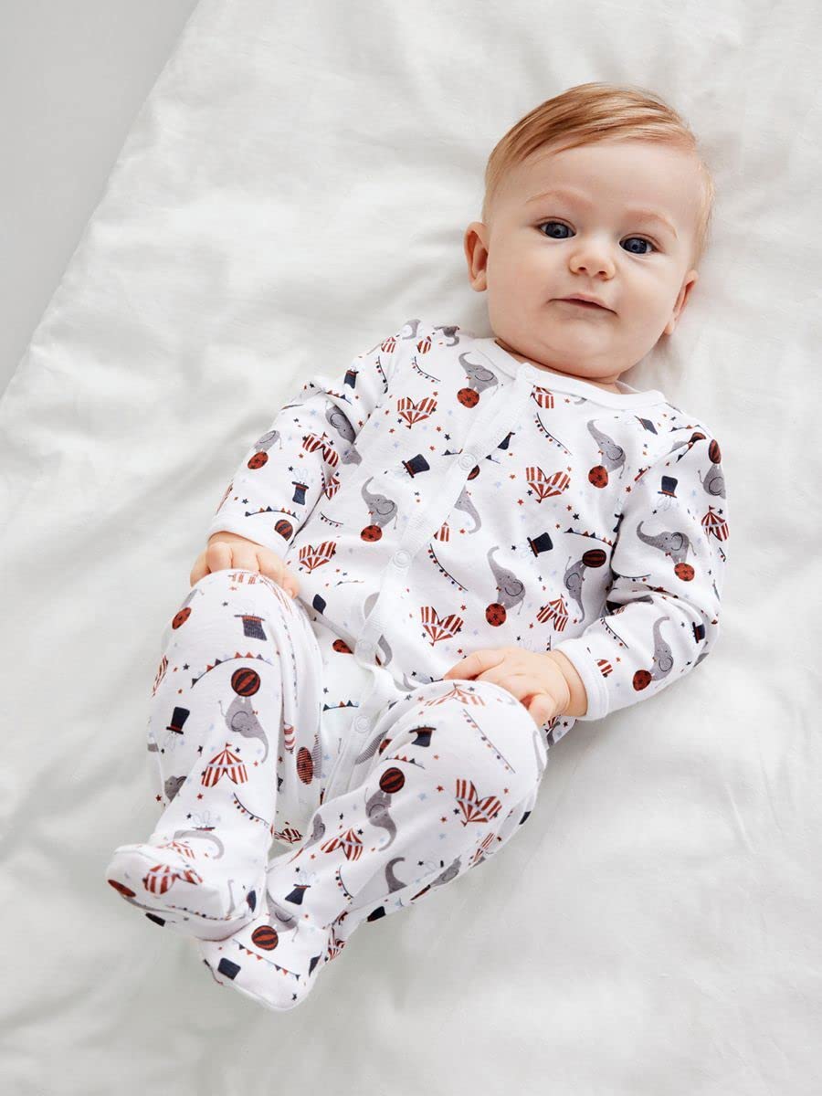 NAME IT Kapcie dla niemowlęcia/dziecka Uniseks - dzieci Nbnnightsuit 2p W/F Grey Mel Circus Noos