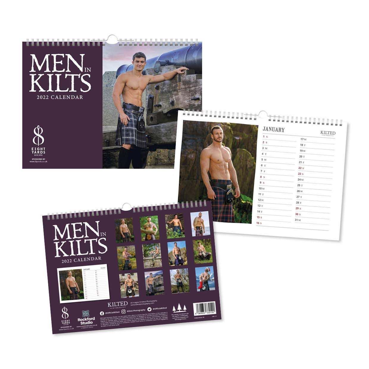 Buy Men in Kilts Calendar 2022 A4 Online at desertcart Australia