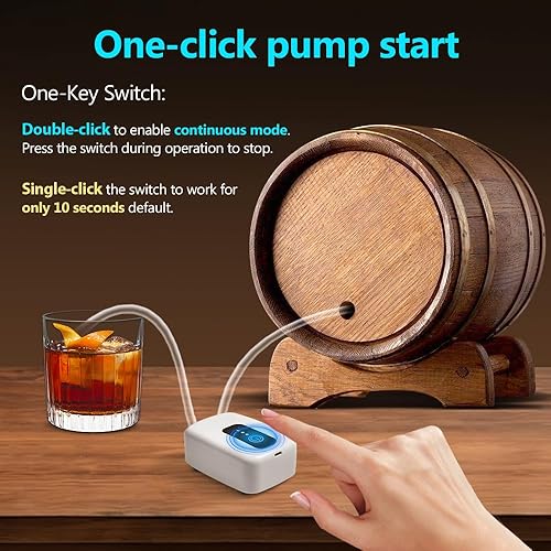 Miniatura 2 de Bomba autocebante eléctrica portátil de grado alimenticio USB para embotellar vino, cerveza, bebidas y kombucha, kit de bomba de transferencia de