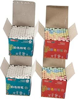 COHEALI Material Para Professores 4 Caixas De Giz Colorido Giz Colorido Quadro Giz Giz Giz Branco Giz Sem Pó Giz Portátil Pó-Giz Gesso Instrumento De Escrita Materiais Para Professores