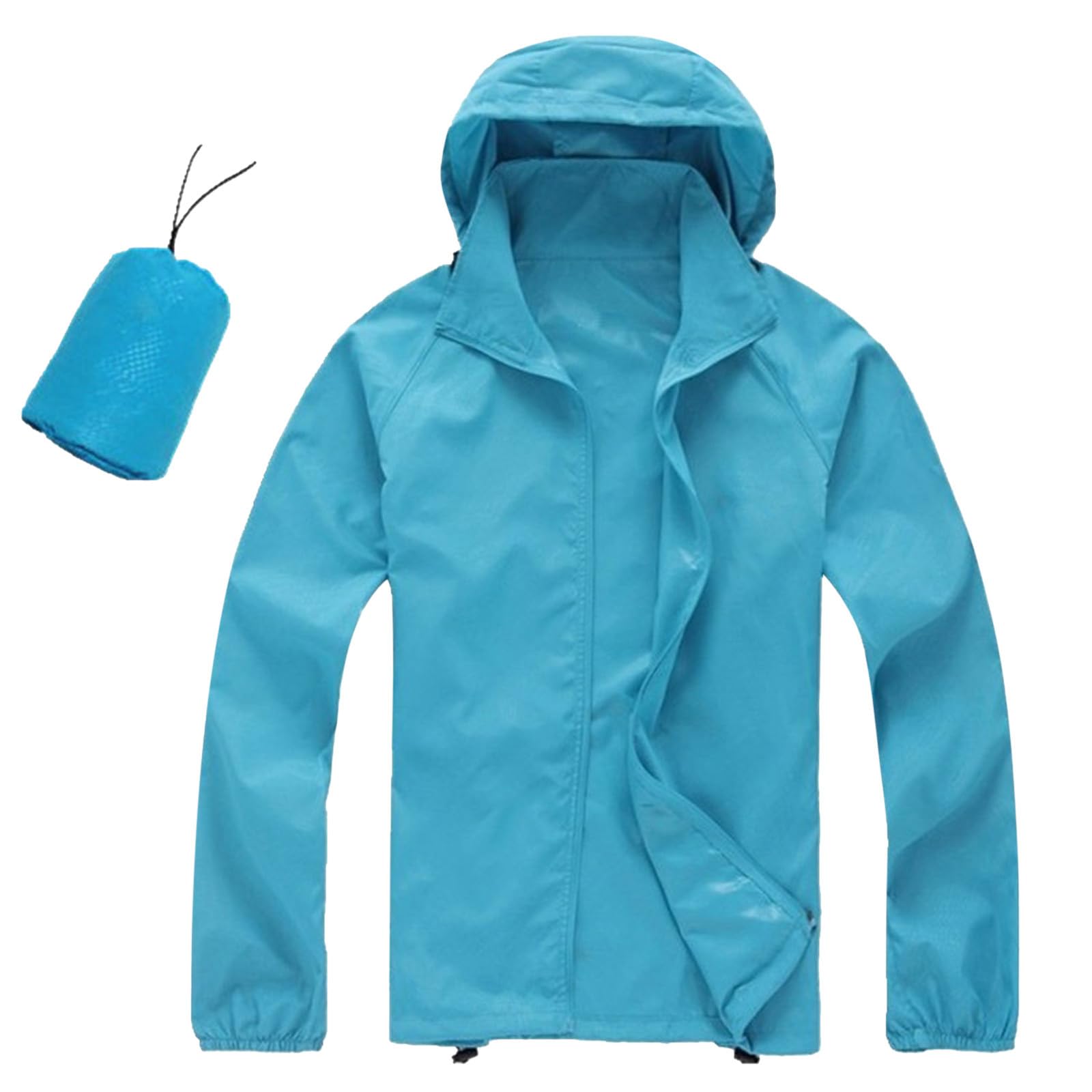 Caxndycing Veste de pluie pour homme - Imperméable et respirante - Avec capuche - Ultra légère - Pliable - Veste de cyclisme - Pour le sport, la pêche, l'extérieur, rouge, XL Caxndycing Veste de pluie pour homme - Imperméable et respirante - Avec capuche - Ultra légère - Pliable - Veste de cyclisme - Pour le sport, la pêche, l'extérieur, rouge, XL