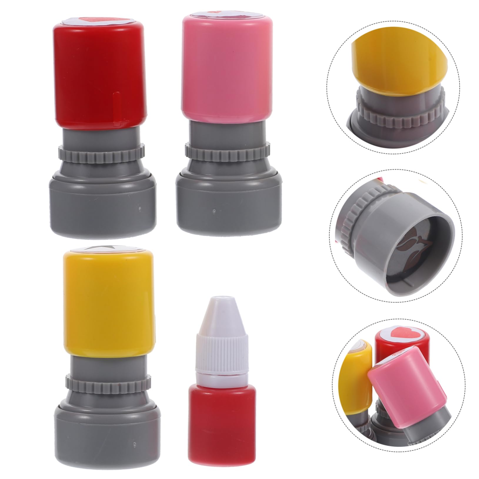 Operitacx 9pezzi Timbri Scolastici Con Design Adorabile Per Insegnanti Timbri Plastica Multifunzionali Per Decorare Biglietti e Scrapbook Utensili Per Ufficio e Organizzazione Scrivania