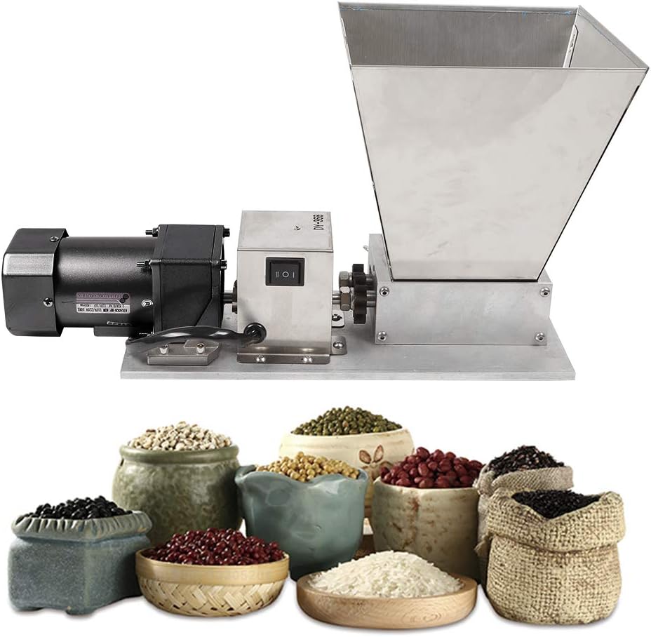 110V Electric Grain Mill Dry and Wet Barley Grinder Malt