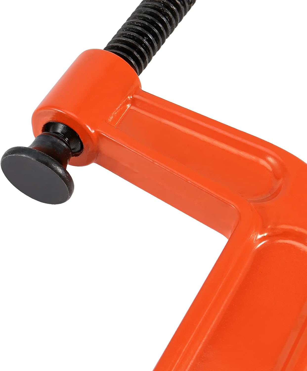 8 PCS C Clamps, 4 Inch Heavy Duty Steel C Clamp, Industrial Strength C-Clamp Set for Woodworking, Welding, Building, 2-1/4 Inch Throat Depth, Orange