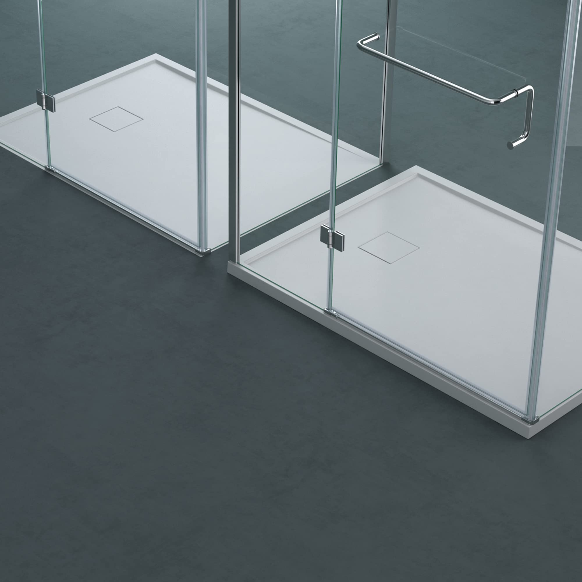doporro Piatto Doccia Rettangolare 80x120x5 cm con Superficie Antiscivolo