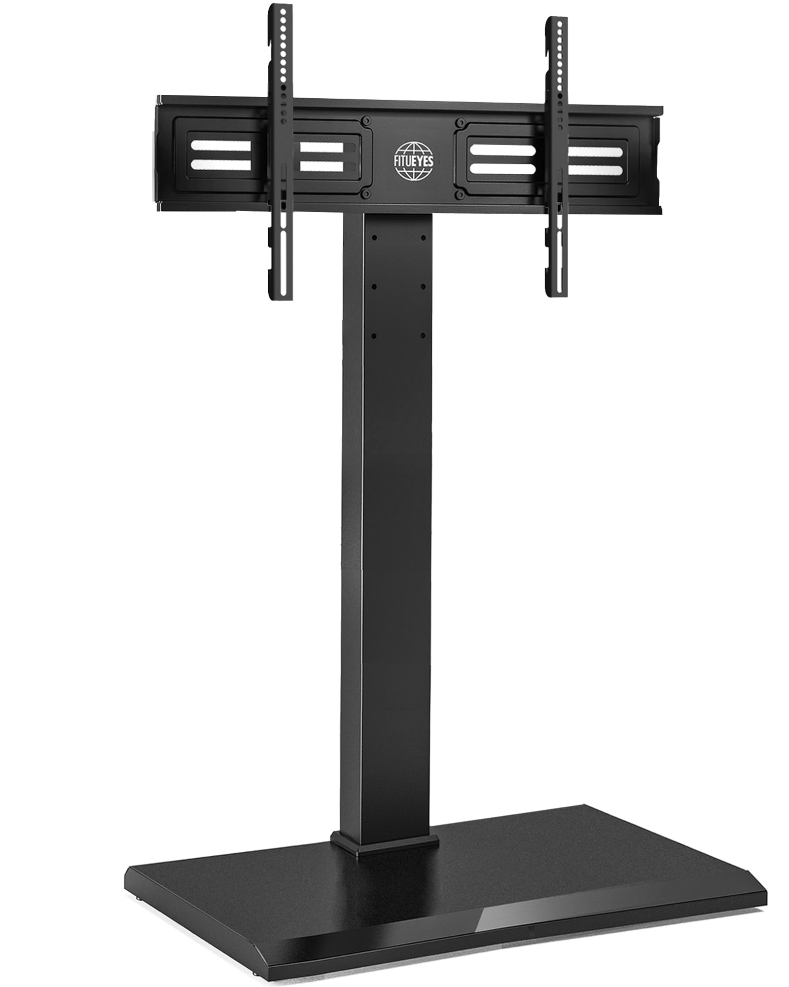 FITUEYES Support TV sur Pied, en Fer, 50-80 Pouces, VESA 800 x 400 mm | Pied TV, pour Salon, Chambre et Bureau, 8 Réglages en Hauteur, Pivotant 70°, Charge Maximale 50 kg
