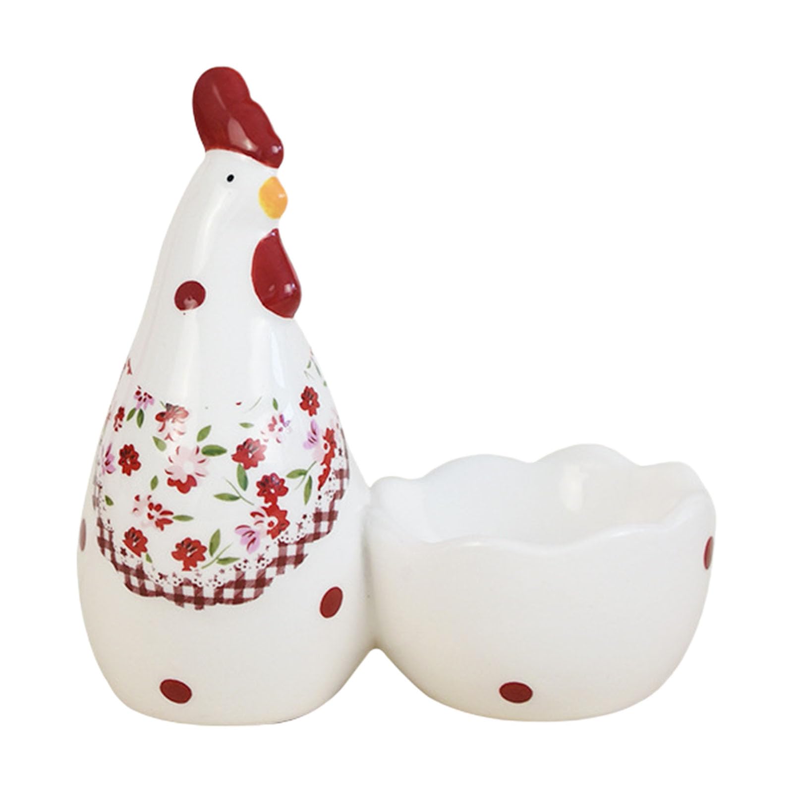 Jazuaiao Decorative Ceramic Eggs Container Perfect for Tabletop Display and Breakfast Use Kitchen Gadget
