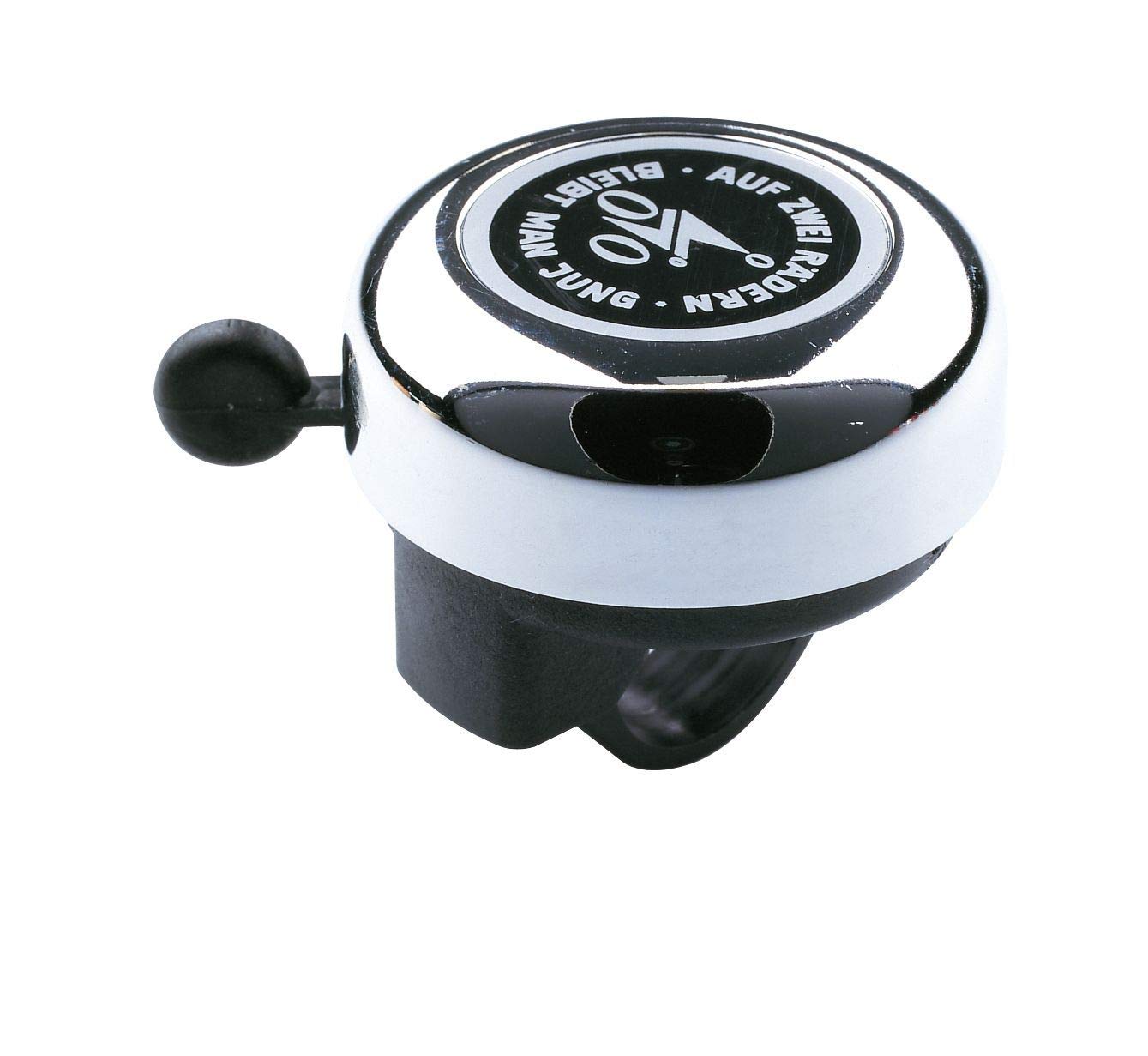 Reich Glocke Auf zwei Räder bleibt man jung Glocke Stahl Ø 55 mm verchromt – Silber, Einheitsgröße