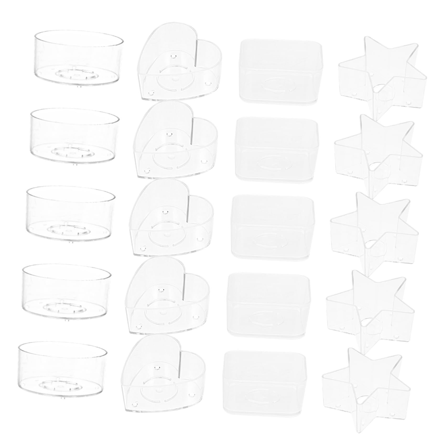 ERINGOGO Candle Making Containers Set 20pcs DIY Jar with Wicks for Jewelry Crafts Beads