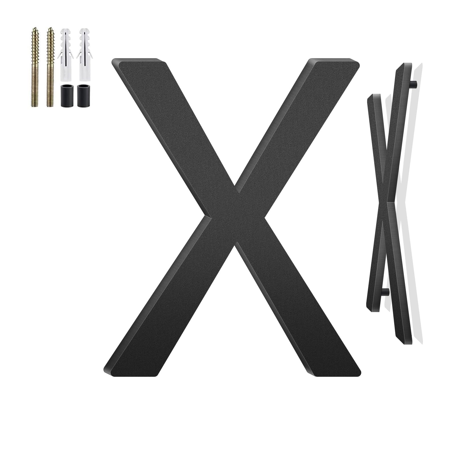 16 Inch Floating House Numbers and Metal Letters for Outdoor Signs, House Numbers for Outside, Aluminum Address Letters and Numbers for Door, Mailbox, Garden, Perfect for Home or Office (Letter X) โ image 1