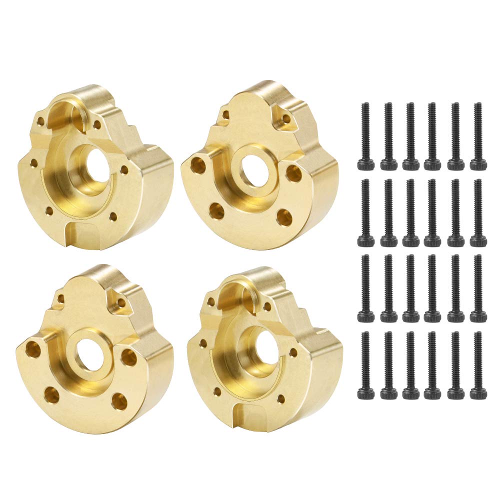 ZuoLan 4pcs Heavy Weight Brass Outer Portal Drive Housing for Redcat GEN8 1/10 RC Crawler Car Accessories