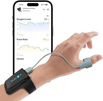 Wearpulse Continuous Wrist Pulse Oximeter, Blood Oxygen Saturation Monitor with Smart reminder, Bluetooth, 72 Hours Endurance Tracking SpO2 and Pulse Rate, Checkme O2 Max with PC Software & APP
