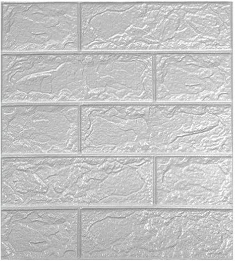 Amazon Co Jp Qqzsg 壁紙 35cm 38cm はがせる おしゃれ レンガ シール 3d 5pcs 立体 Diy アンティーク 白 カフェ風 リメイク のり付き 壁紙シート キッチン カウンター トイレ 補修 掃除 クロス 収納 水回り キッチン レンガ調 ホワイトレンガ J