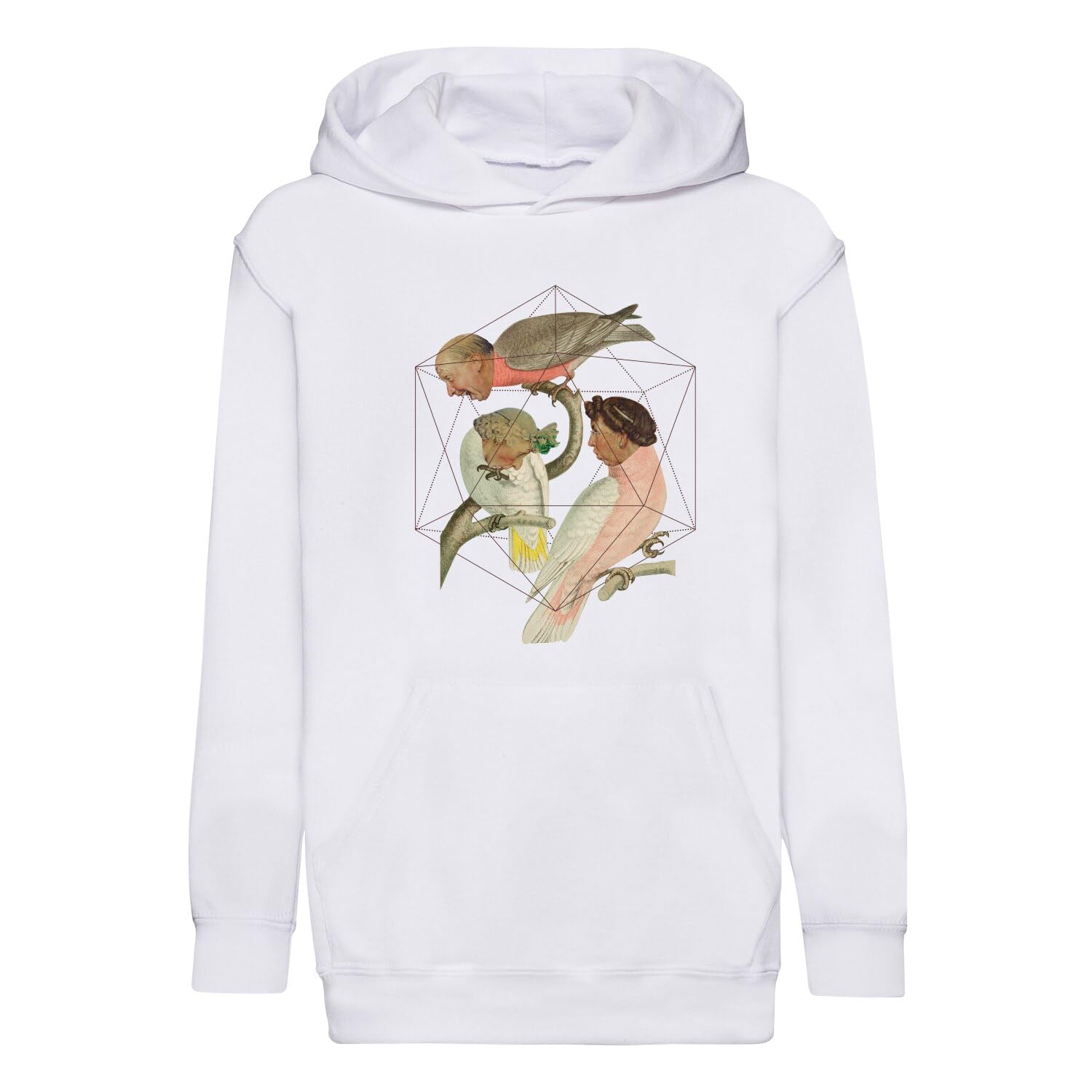 Sweat capuche enfant oiseaux surréalistes une idée cadeau originale - 4
