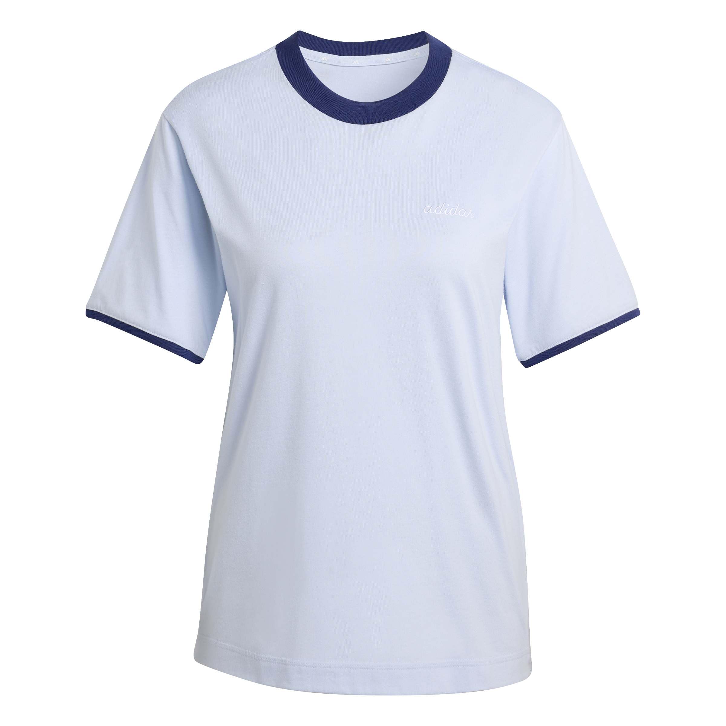 Adidas Sportswear Women'S Seasonal Essentials Colorpop T-Shirt With Embroidered Graphic - Blue