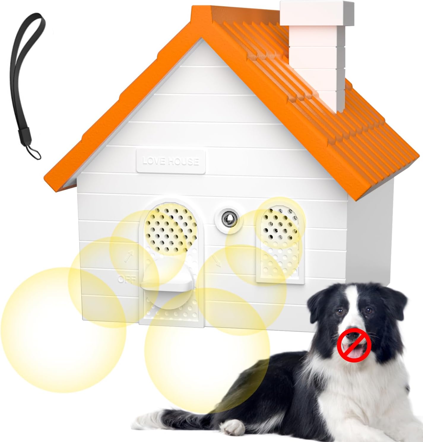 Dog Barking Control Devices, Ultrasonic Anti Barking Device with Adjustable 3 Modes, 50 Ft Range Automatic Sensing Dog Training & Behavior Aids Bark Box Dog Bark Deterrent Training Tools