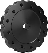 VGEBY Lenkradadapter, Schwarzer Radnabenadapter aus Aluminiumlegierung, PCD, 73 Mm, Präzise Passform, mit 6 Schrauben und Sechskantschlüssel für T300 T500 Racing Wheel-Benutzer