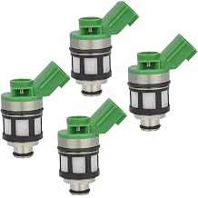MCMMLDM 4PCS Fuel Injectors Fits for Nissan Frontier 2.4L L4 1998 1999 2000 2001 2002 2003 2004, Xterra 2.4L L4 2000 2001 2002 2003 2004, Pickup 2.4L L4 1996 1997, Replace# FJ397 JS4D-5 JS4D-2