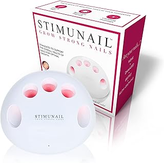 Nail Wellness Device - Supports Grow Long Strong Nails - Gentle Heat, Red LED Light & Vibrating Massage Promote Healthy Growth - Support Weak & Brittle Nails - USB Rechargeable Device