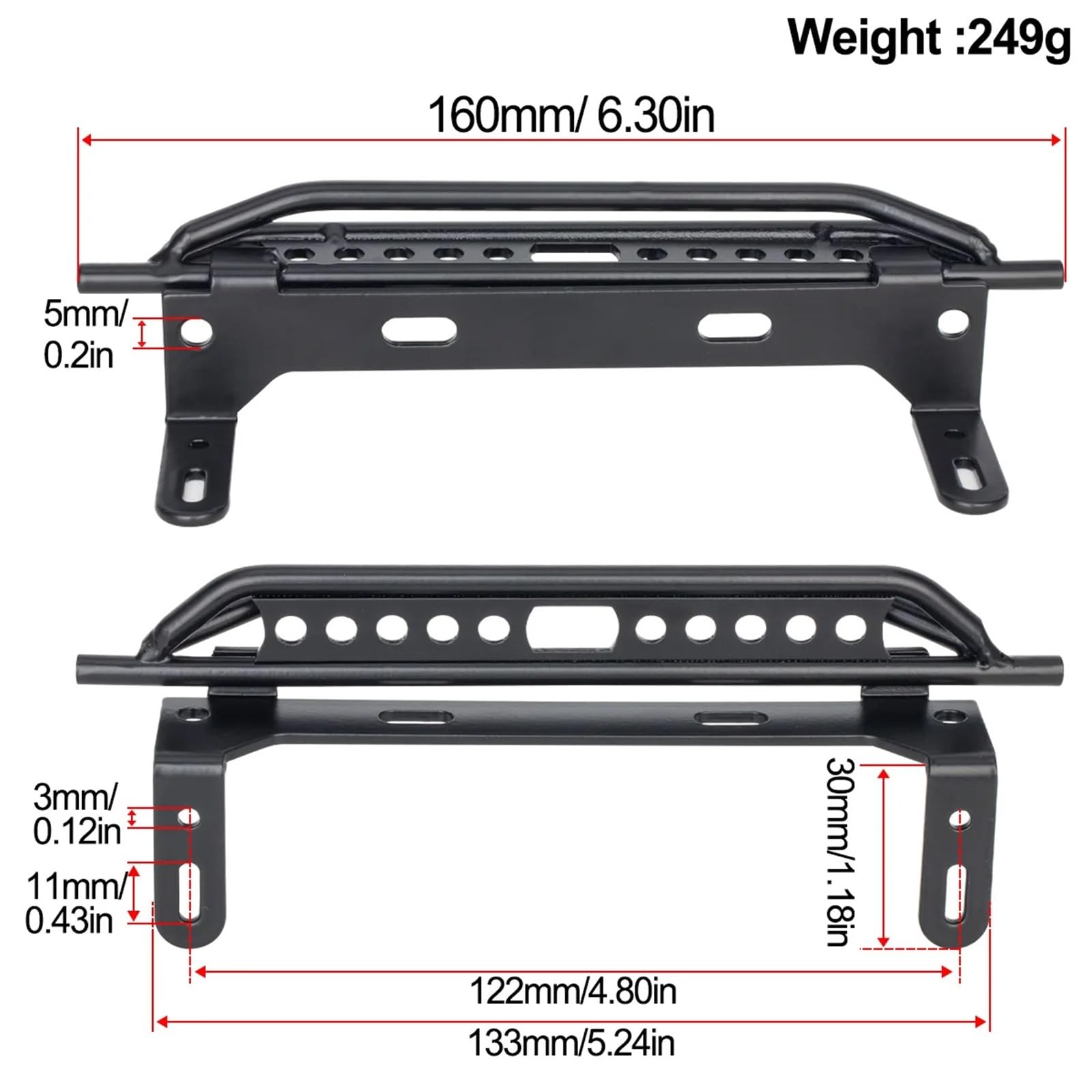pour Trx4 pour Defender pour Bronco 1/10 Rc Voiture sur Chenilles en Métal 1 Paire Plaque Protection Pédale Latérale Pièces Mise À Niveau Rc Rechange PièCes