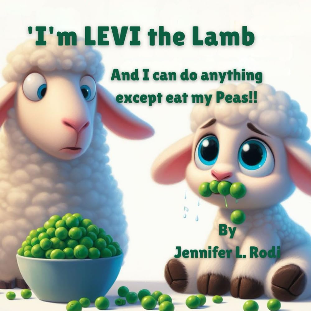 'I'm LEVI the Lamb and I can do anything except eat my Peas!!
