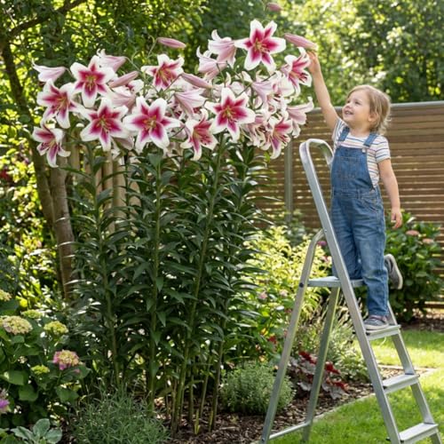 Lys Géants Altari (3 pièces), Bulbes de Fleurs Hivernaux des Pays-Bas pour le Jardin (gros bulbes, pas de graines, non artificiels) (Altari)